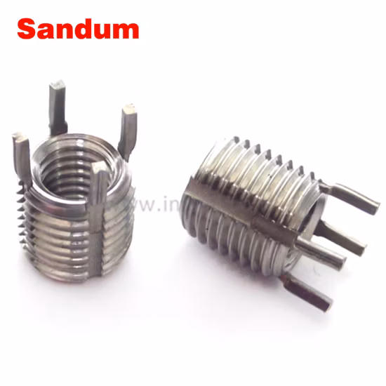 Inserto filettato per vite di bloccaggio a chiave di tipo solido in acciaio inossidabile con filettatura metrica M8 * 1.25 M10 * 1.25